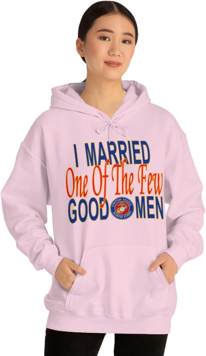 imageI Married One Of The Few Good Men HoodieLight Pink