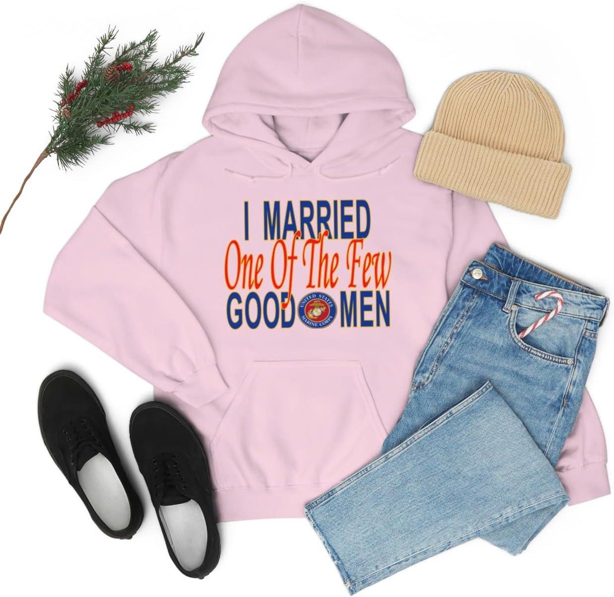 imageI Married One Of The Few Good Men HoodieLight Pink