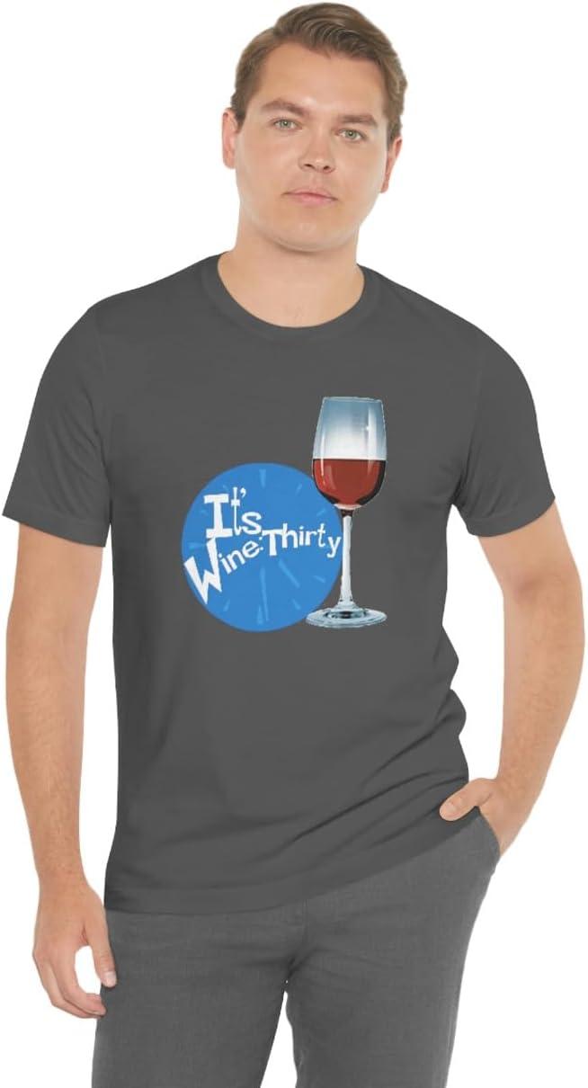 imageIts Wine Thirty Unisex Jersey Short Sleeve TeeAsphalt