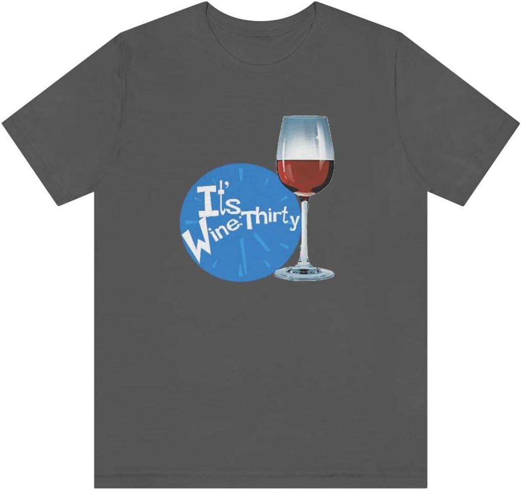 imageIts Wine Thirty Unisex Jersey Short Sleeve TeeAsphalt