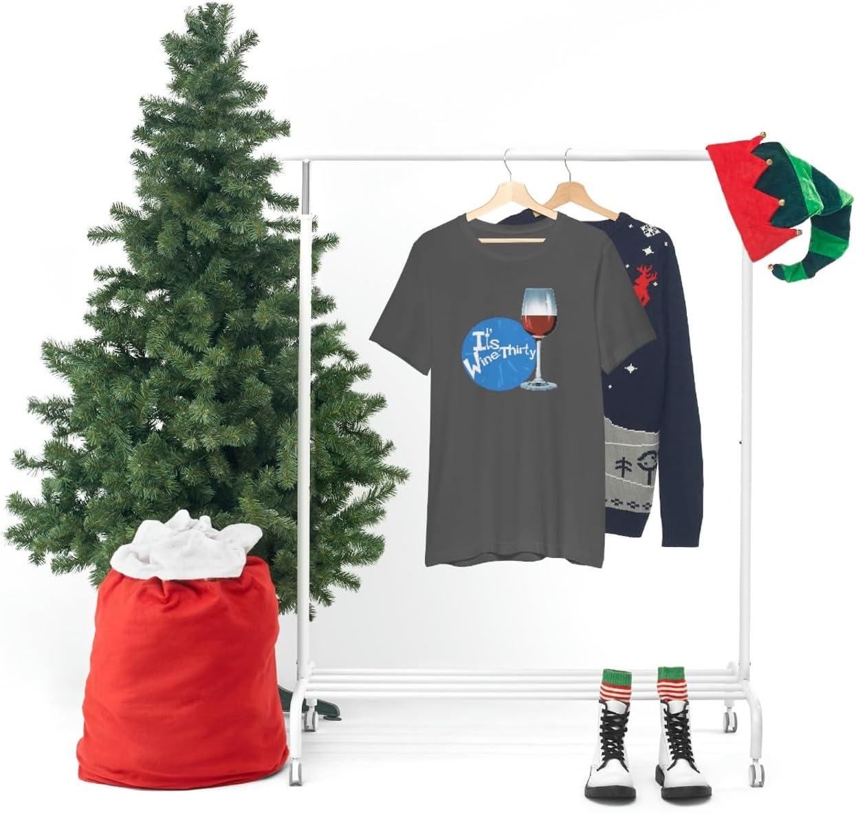 imageIts Wine Thirty Unisex Jersey Short Sleeve TeeAsphalt