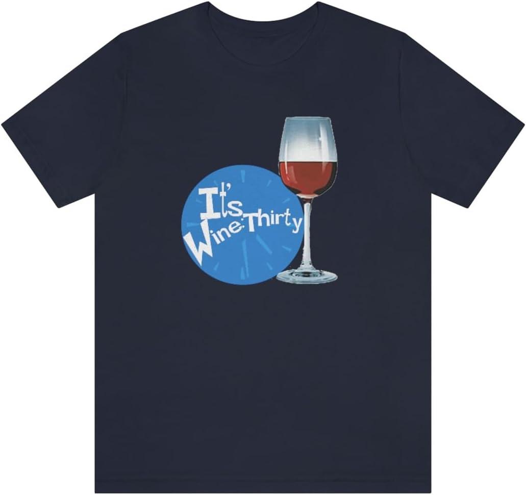 imageIts Wine Thirty Unisex Jersey Short Sleeve TeeNavy
