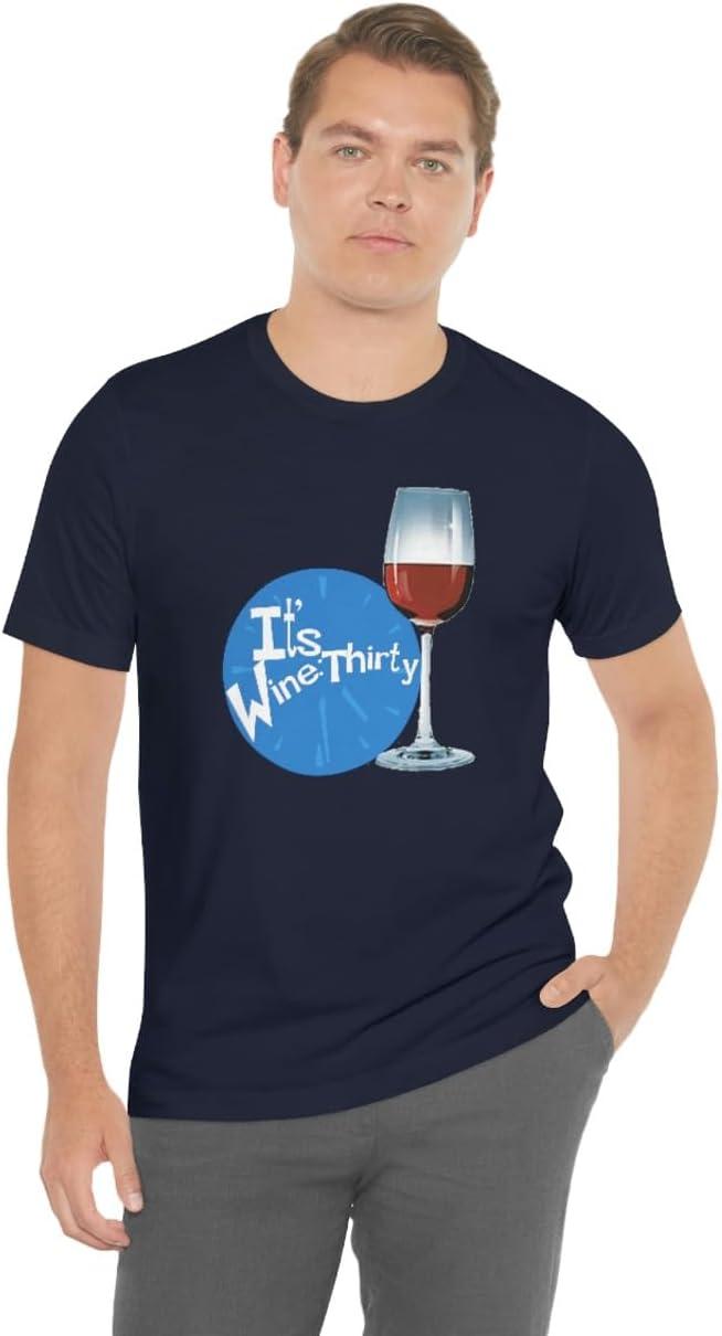 imageIts Wine Thirty Unisex Jersey Short Sleeve TeeNavy
