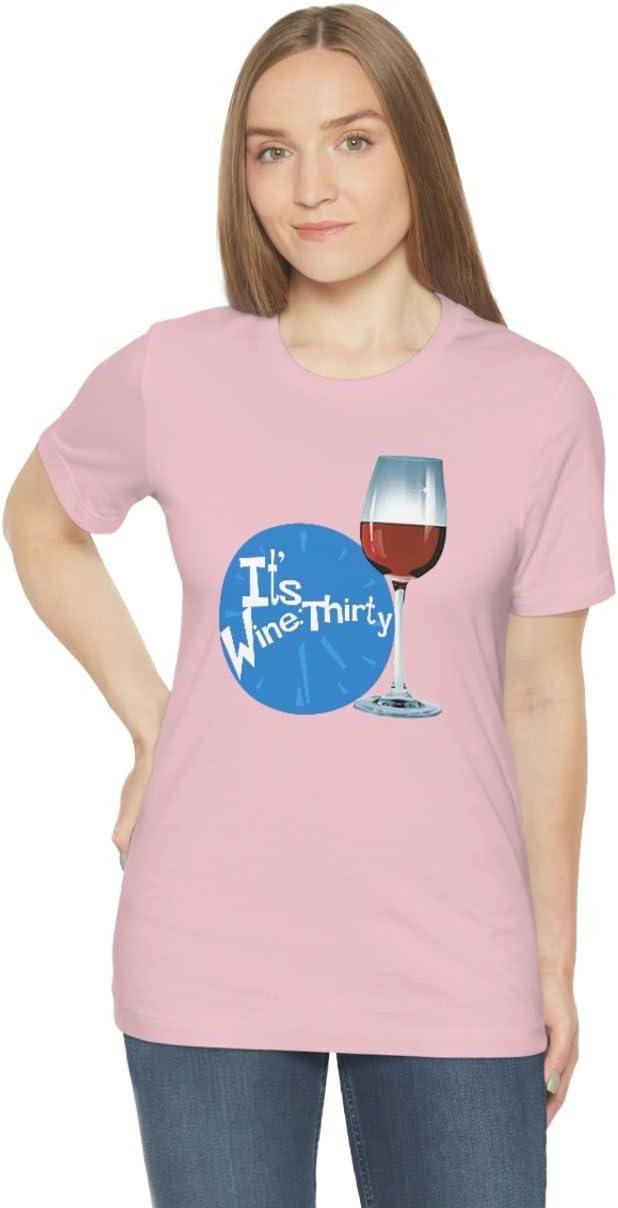 imageIts Wine Thirty Unisex Jersey Short Sleeve TeePink