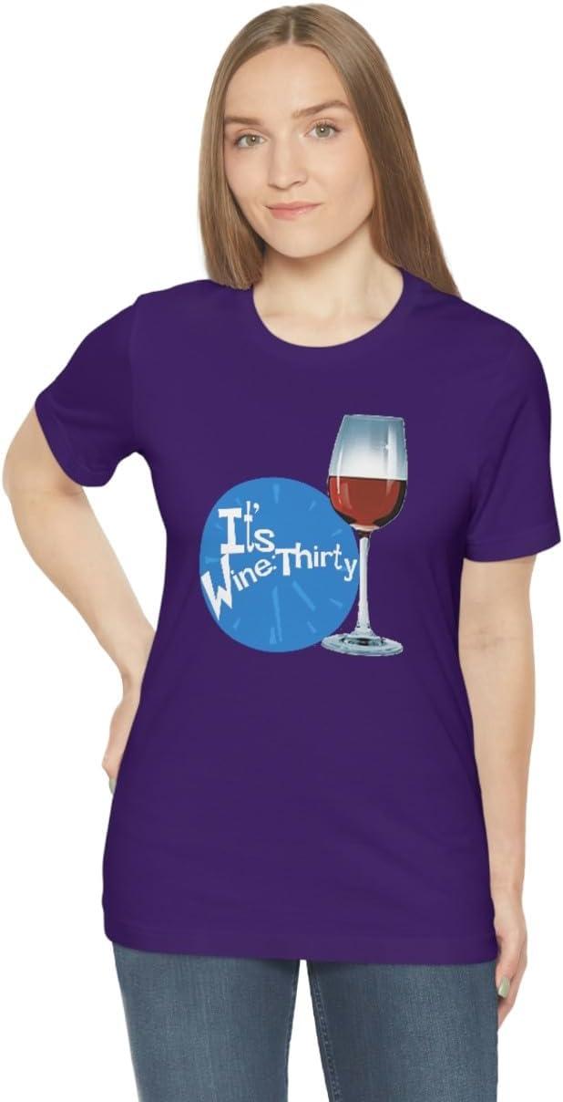 imageIts Wine Thirty Unisex Jersey Short Sleeve TeeTeam Purple
