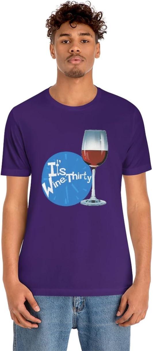 imageIts Wine Thirty Unisex Jersey Short Sleeve TeeTeam Purple