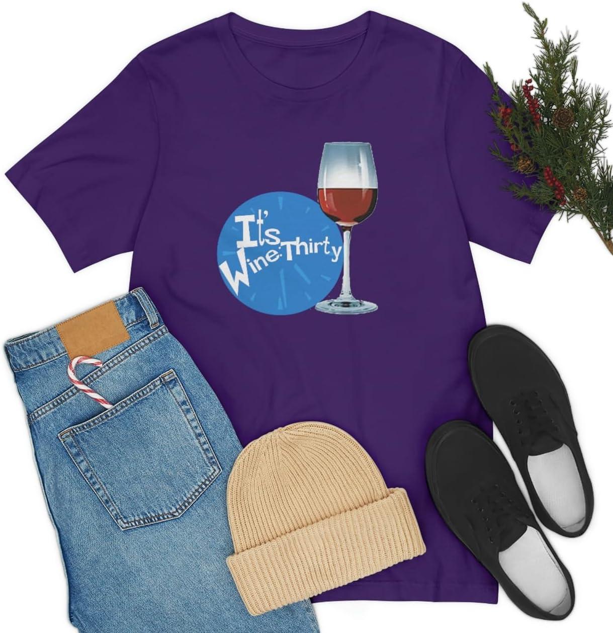 imageIts Wine Thirty Unisex Jersey Short Sleeve TeeTeam Purple