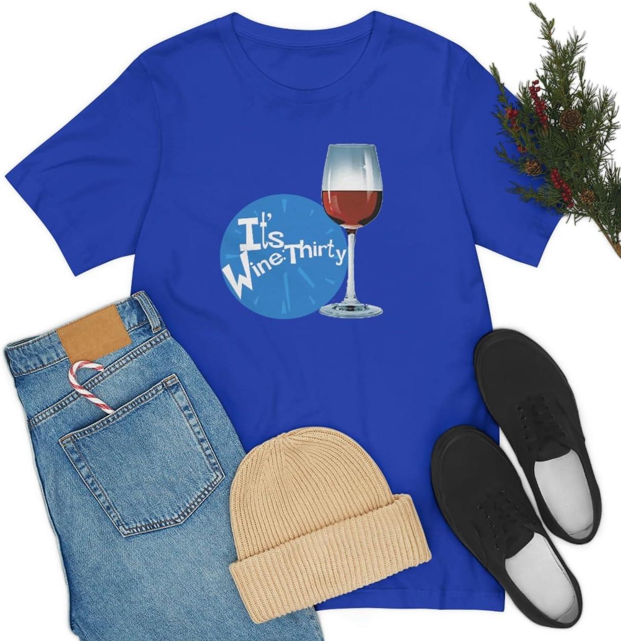imageIts Wine Thirty Unisex Jersey Short Sleeve TeeTrue Royal