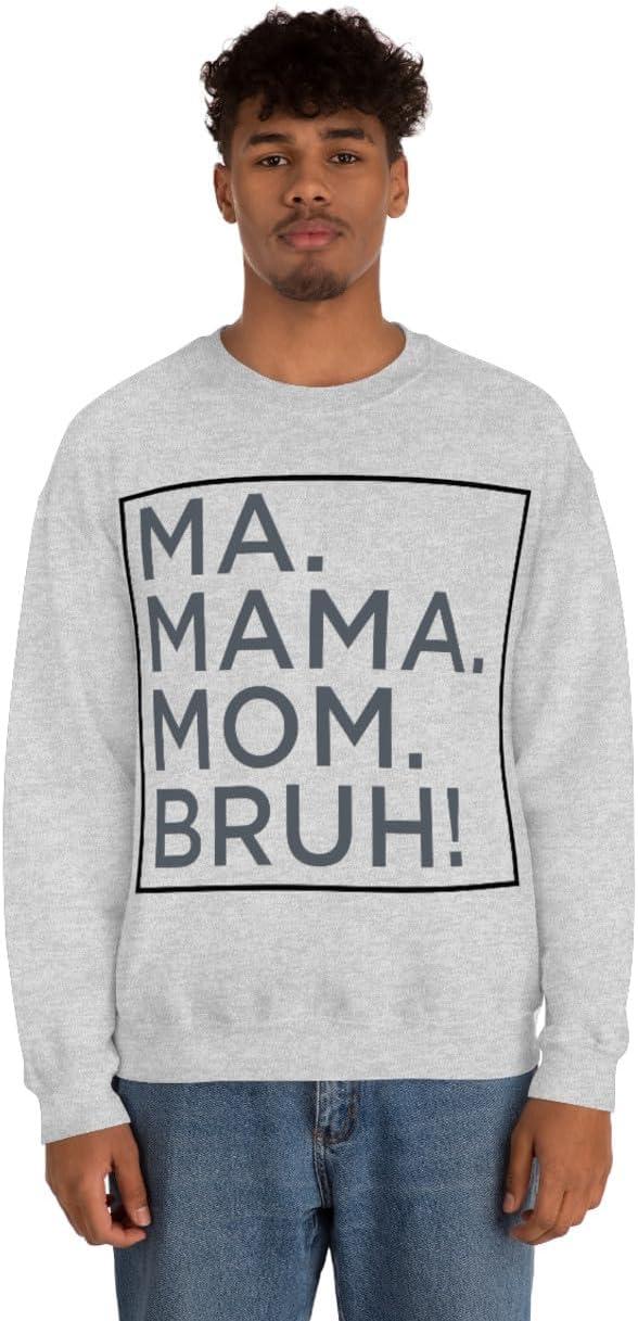 imageMa Mama Mom Bruh SweatshirtAsh