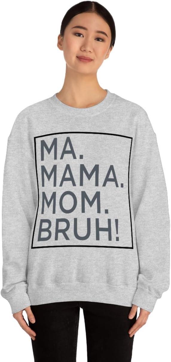 imageMa Mama Mom Bruh SweatshirtAsh