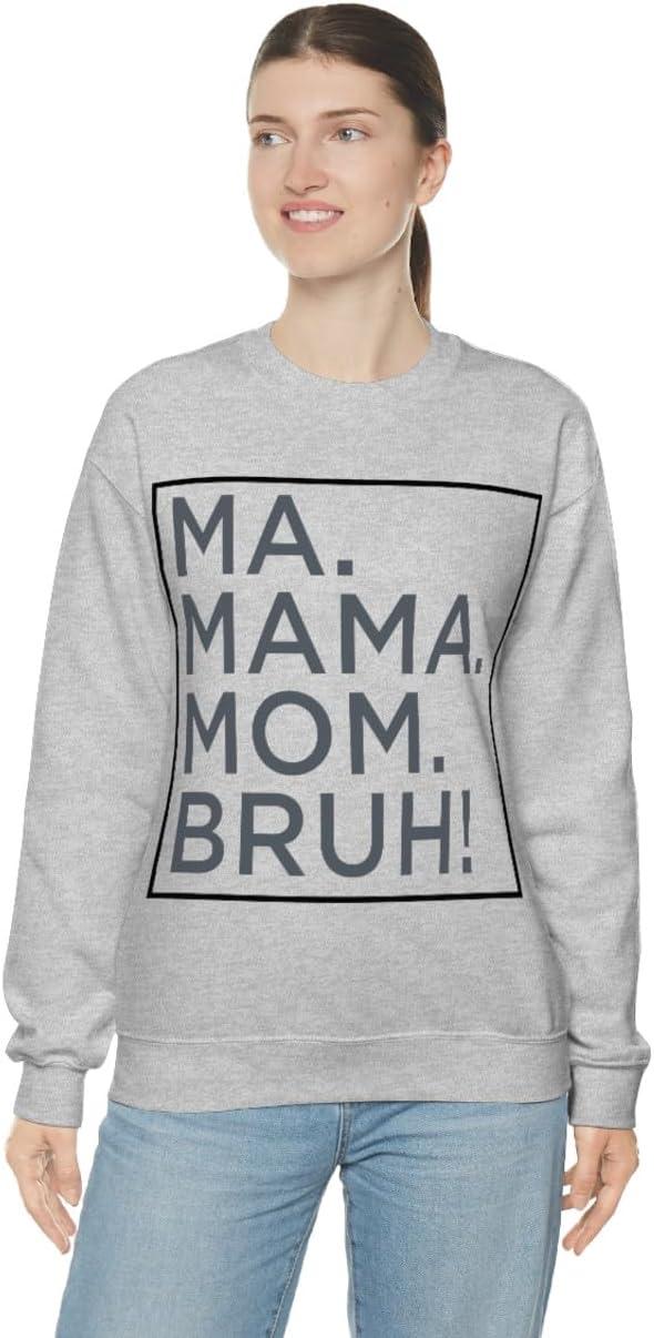 imageMa Mama Mom Bruh SweatshirtAsh