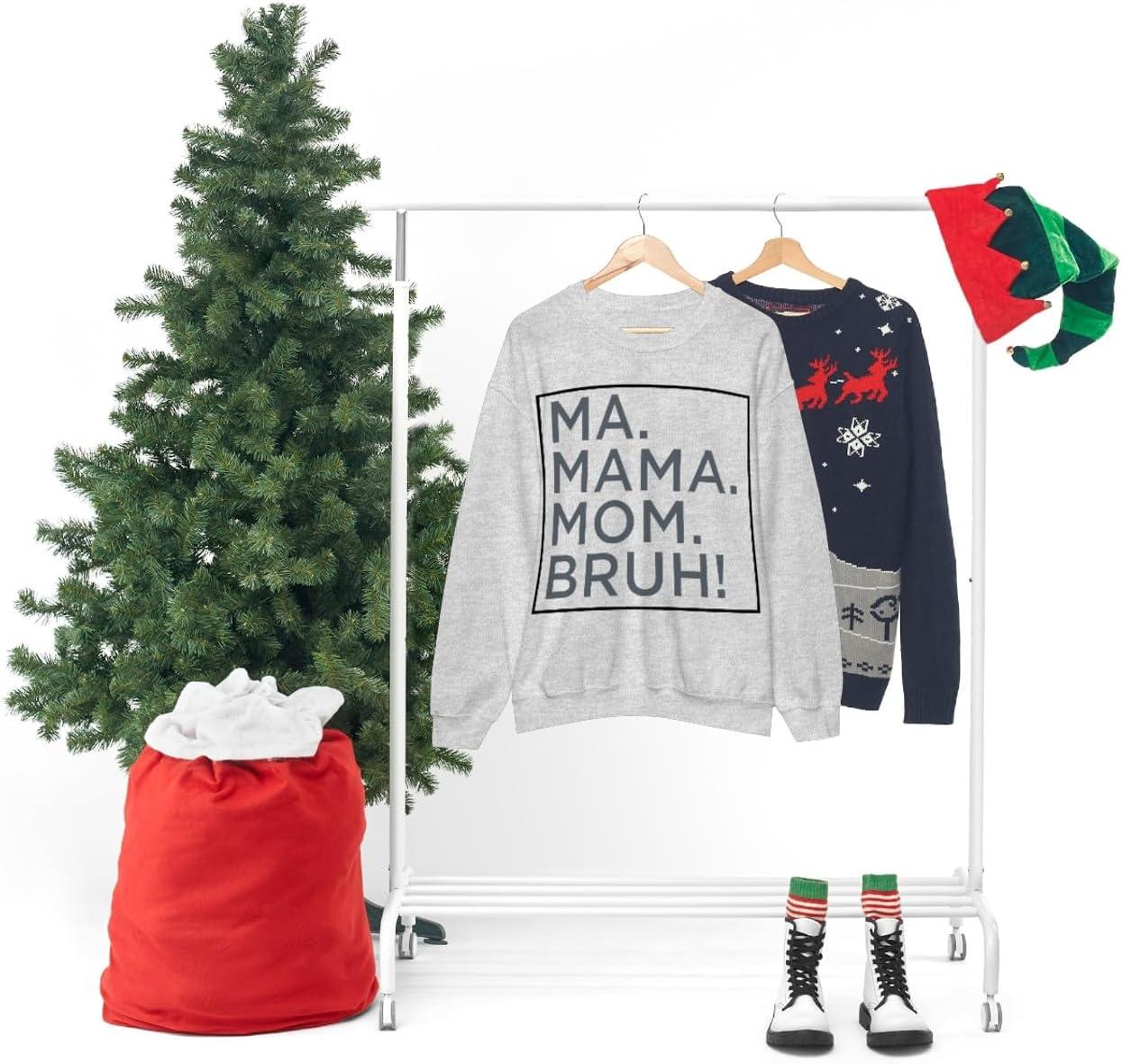 imageMa Mama Mom Bruh SweatshirtAsh