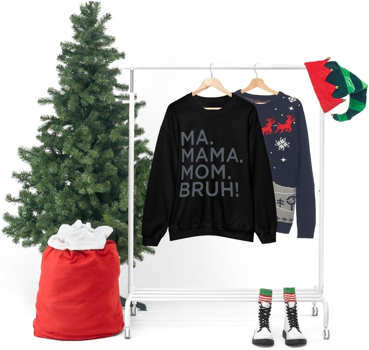 imageMa Mama Mom Bruh SweatshirtBlack
