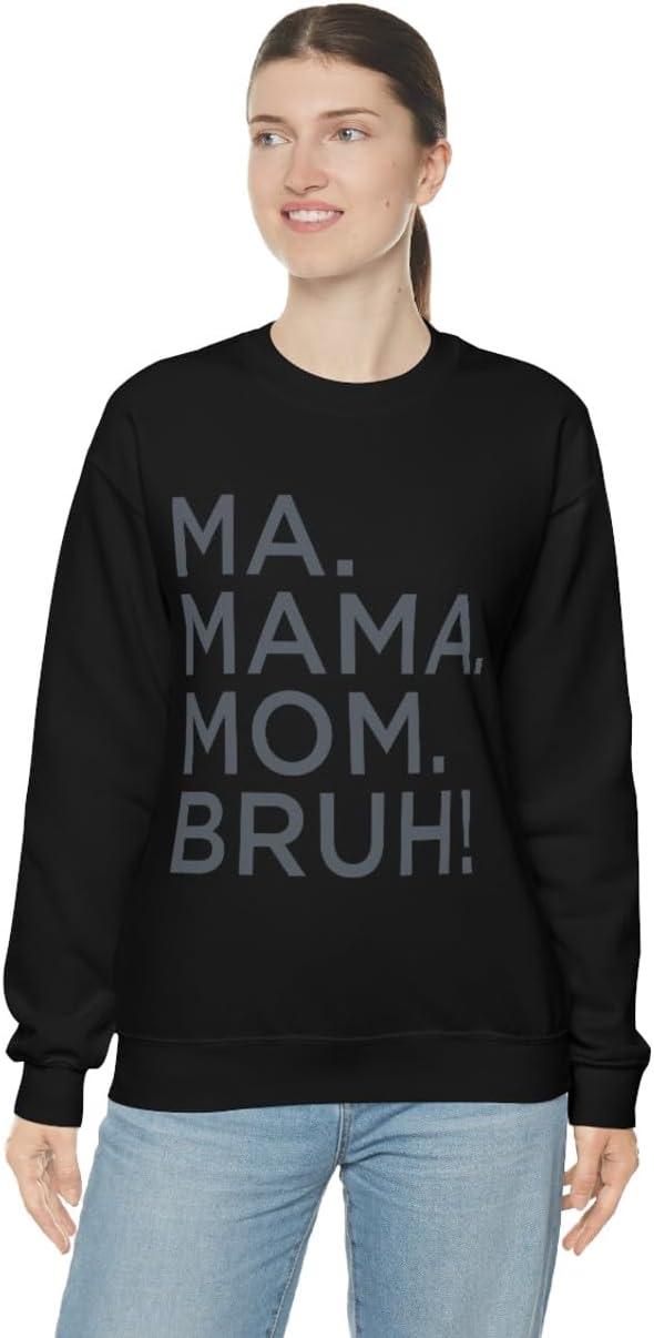 imageMa Mama Mom Bruh SweatshirtBlack