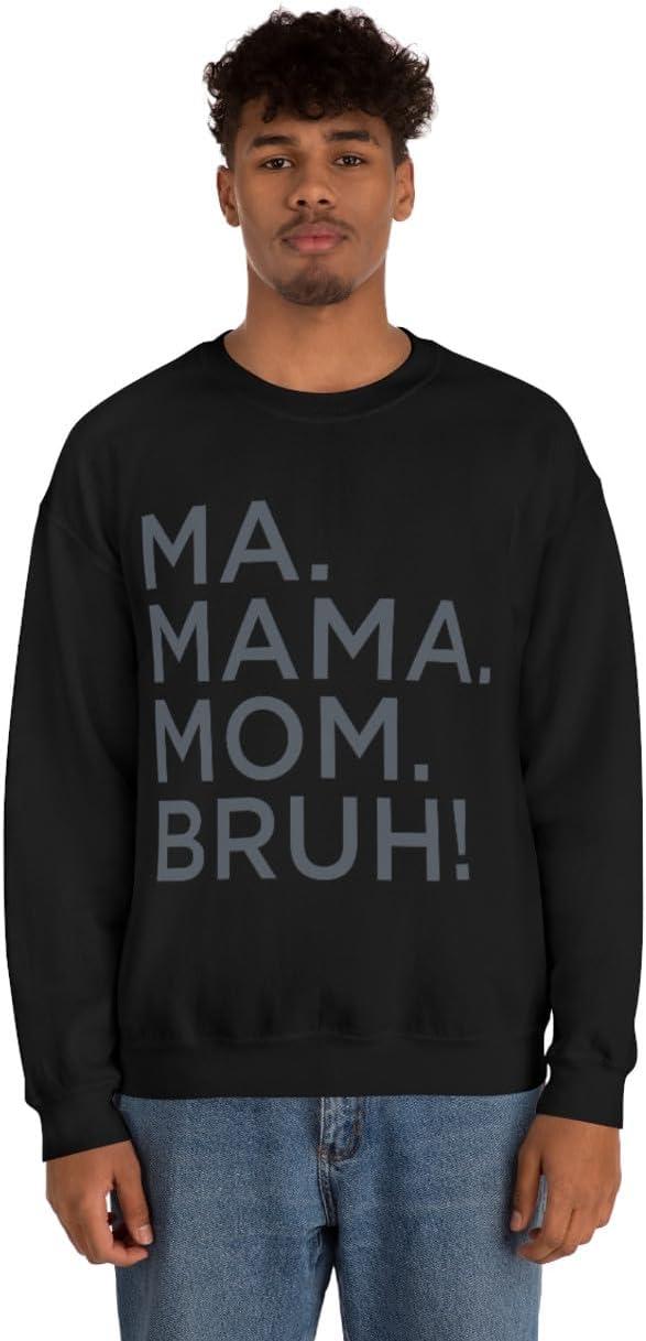 imageMa Mama Mom Bruh SweatshirtBlack