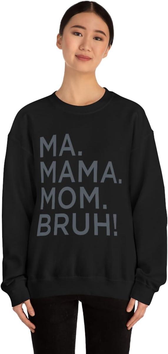 imageMa Mama Mom Bruh SweatshirtBlack