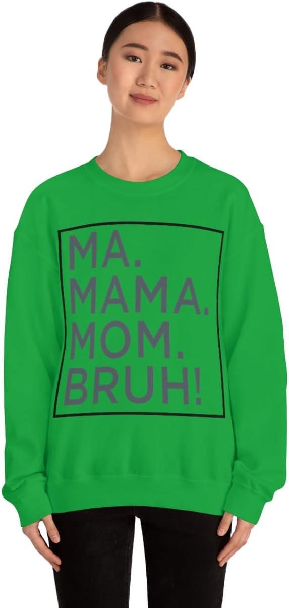 imageMa Mama Mom Bruh SweatshirtIrish Green