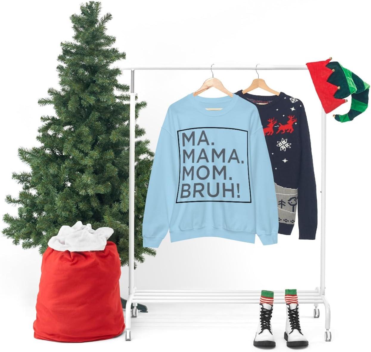 imageMa Mama Mom Bruh SweatshirtLight Blue
