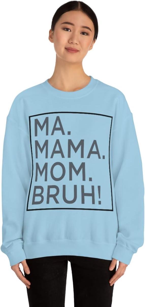 imageMa Mama Mom Bruh SweatshirtLight Blue