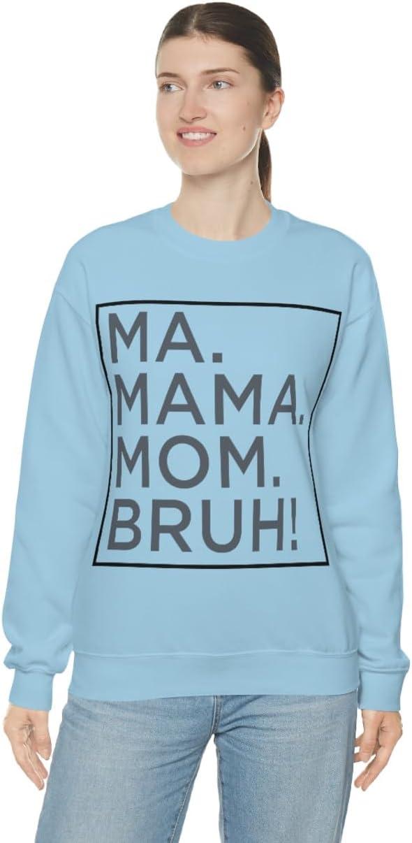 imageMa Mama Mom Bruh SweatshirtLight Blue