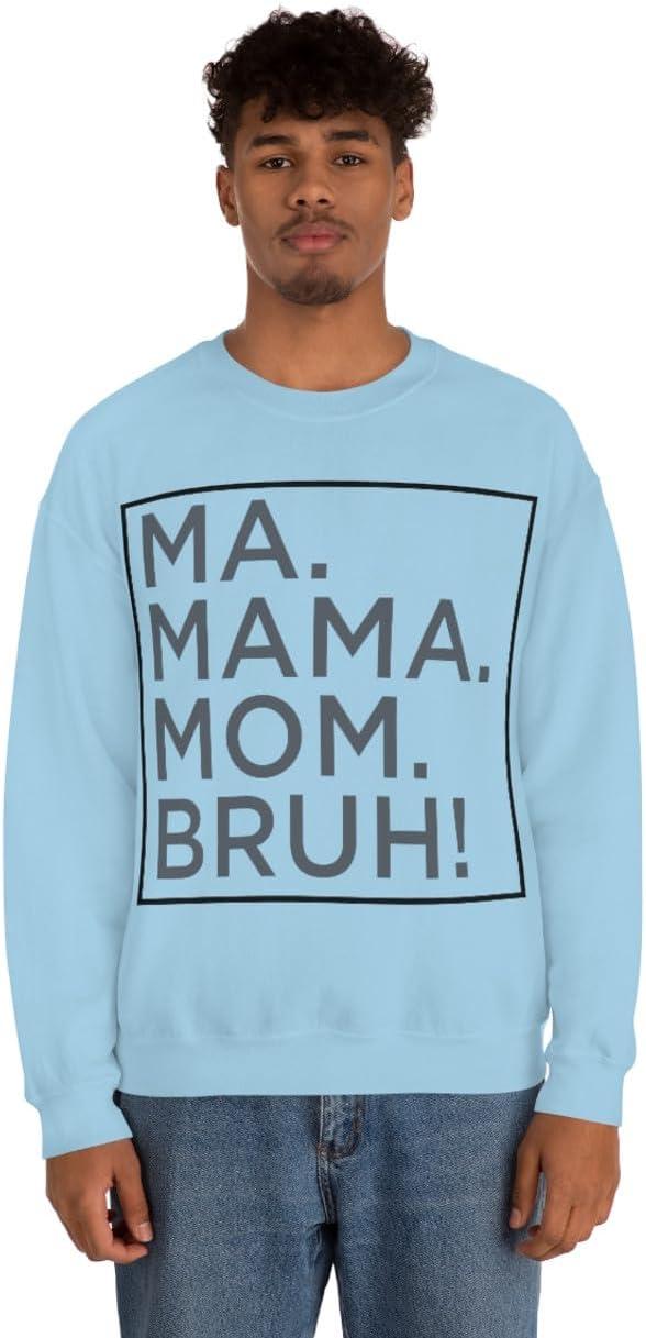 imageMa Mama Mom Bruh SweatshirtLight Blue