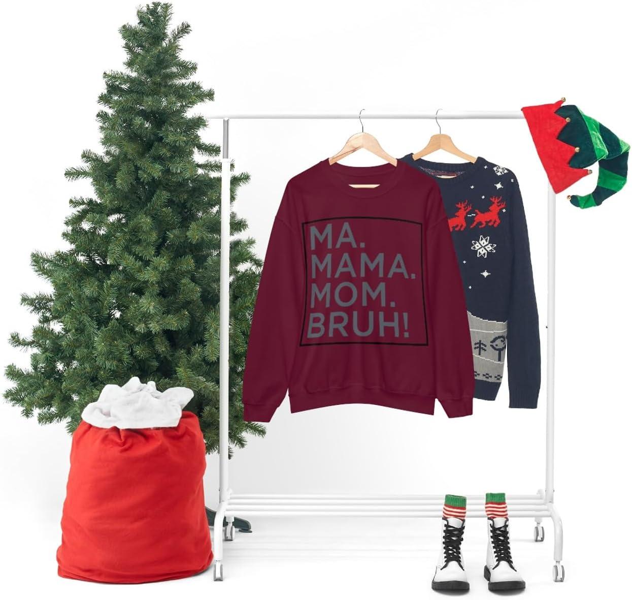 imageMa Mama Mom Bruh SweatshirtMaroon