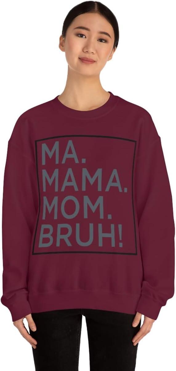 imageMa Mama Mom Bruh SweatshirtMaroon