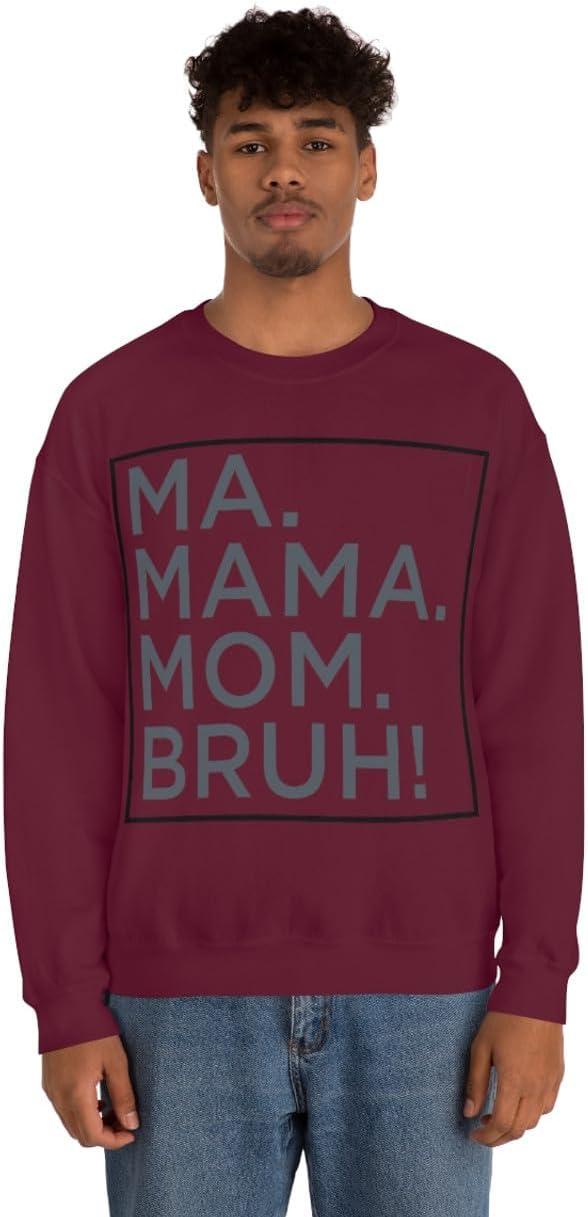 imageMa Mama Mom Bruh SweatshirtMaroon