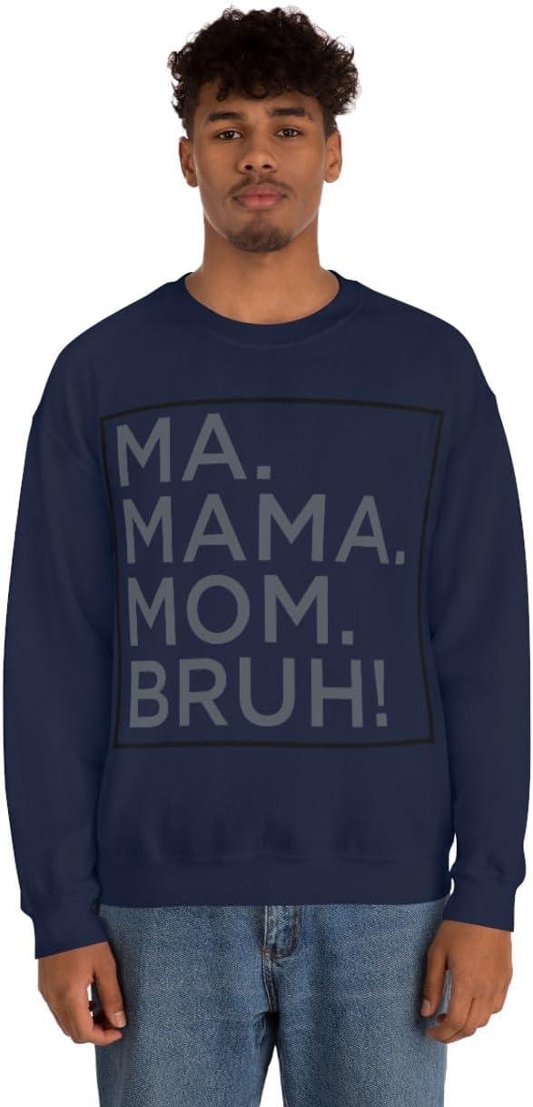 imageMa Mama Mom Bruh SweatshirtNavy