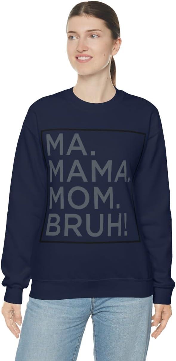 imageMa Mama Mom Bruh SweatshirtNavy