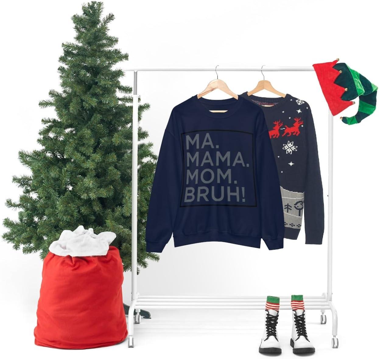 imageMa Mama Mom Bruh SweatshirtNavy