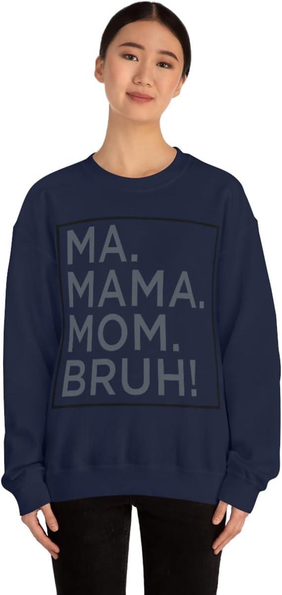 imageMa Mama Mom Bruh SweatshirtNavy