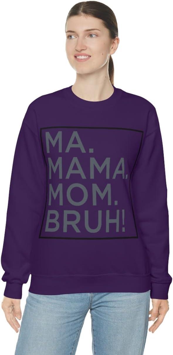 imageMa Mama Mom Bruh SweatshirtPurple
