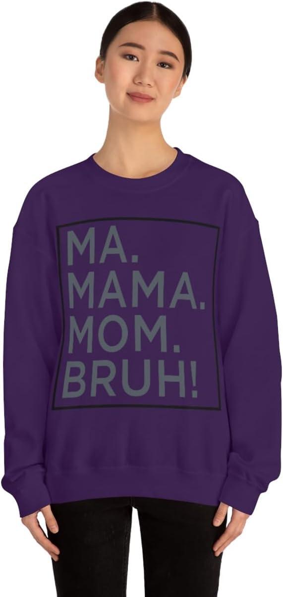 imageMa Mama Mom Bruh SweatshirtPurple