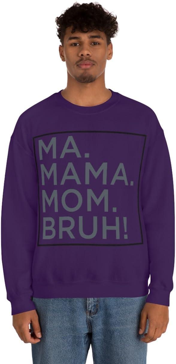 imageMa Mama Mom Bruh SweatshirtPurple