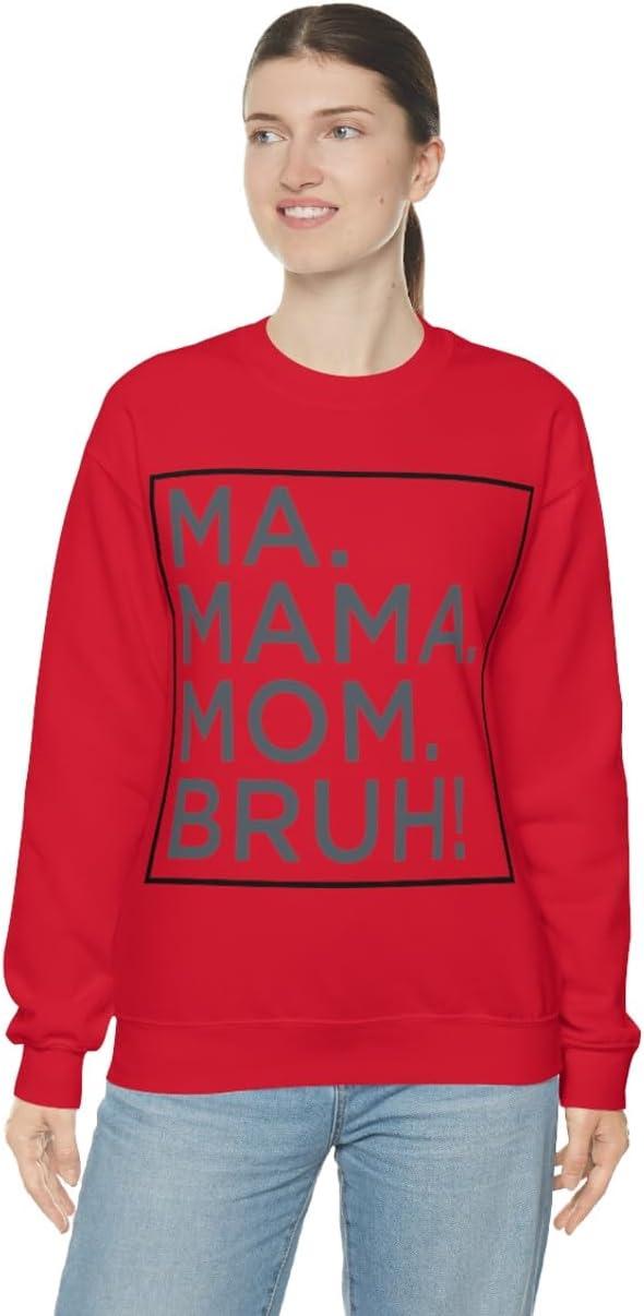 imageMa Mama Mom Bruh SweatshirtRed