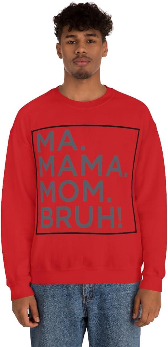 imageMa Mama Mom Bruh SweatshirtRed