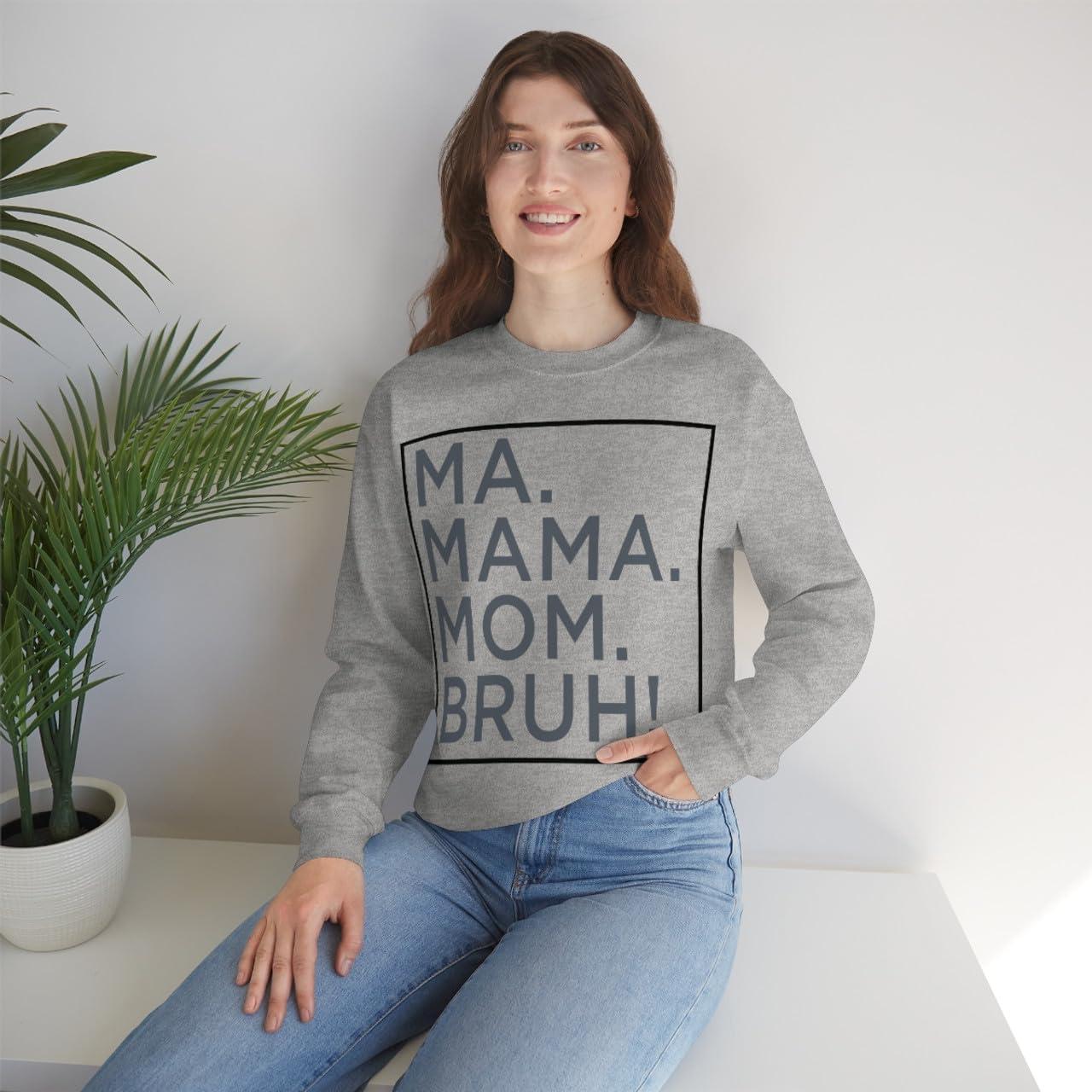 imageMa Mama Mom Bruh SweatshirtSport Grey