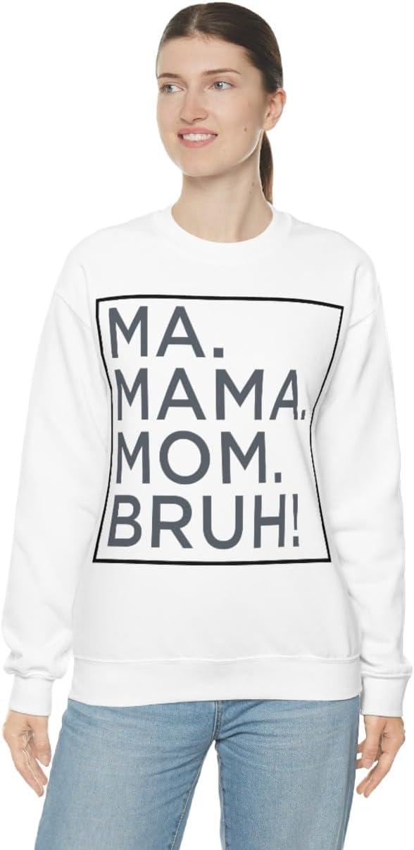 imageMa Mama Mom Bruh SweatshirtWhite