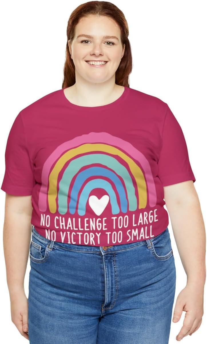 imageNo Challenge Too Large Unisex Jersey Short Sleeve TeeBerry