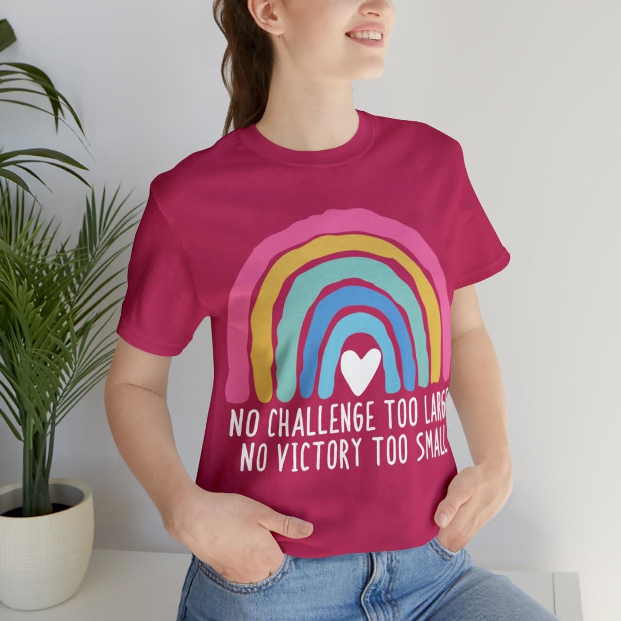 imageNo Challenge Too Large Unisex Jersey Short Sleeve TeeBerry