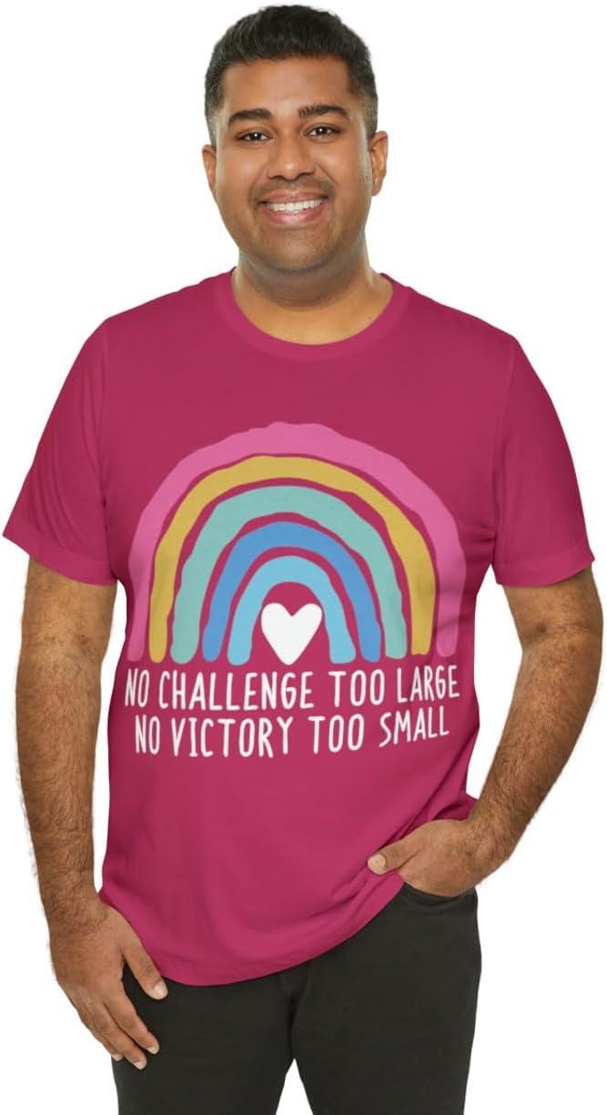 imageNo Challenge Too Large Unisex Jersey Short Sleeve TeeBerry
