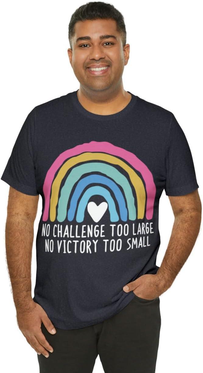 imageNo Challenge Too Large Unisex Jersey Short Sleeve TeeHeather Navy