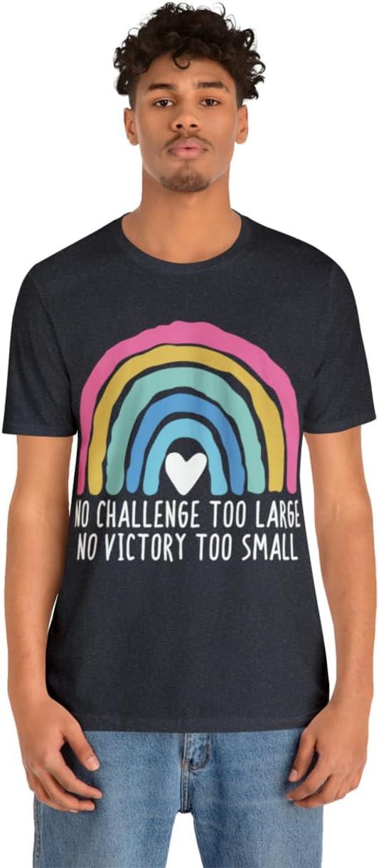 imageNo Challenge Too Large Unisex Jersey Short Sleeve TeeHeather Navy