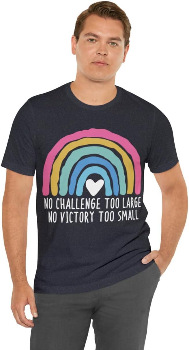 imageNo Challenge Too Large Unisex Jersey Short Sleeve TeeHeather Navy