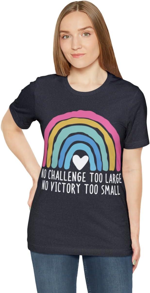 imageNo Challenge Too Large Unisex Jersey Short Sleeve TeeHeather Navy