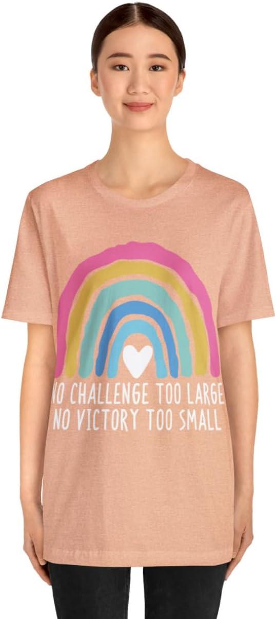 imageNo Challenge Too Large Unisex Jersey Short Sleeve TeeHeather Peach
