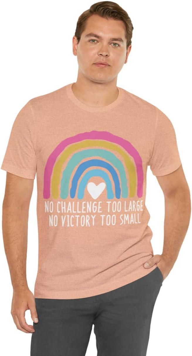 imageNo Challenge Too Large Unisex Jersey Short Sleeve TeeHeather Peach