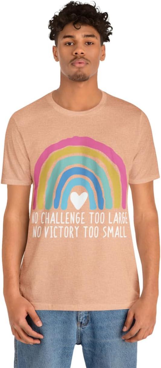 imageNo Challenge Too Large Unisex Jersey Short Sleeve TeeHeather Peach