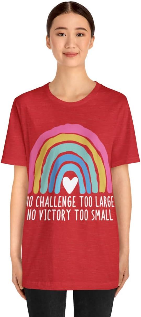 imageNo Challenge Too Large Unisex Jersey Short Sleeve TeeHeather Red